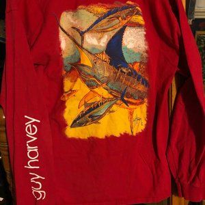 Red Guy Harvey Fish Tee